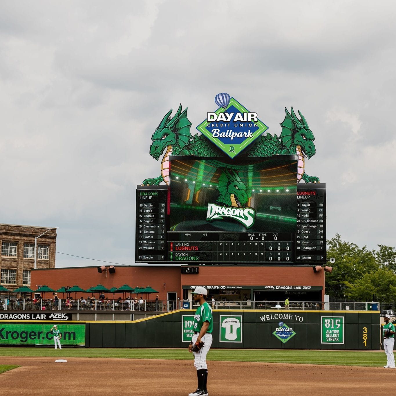 Dayton Dragons Professional Baseball Team-min